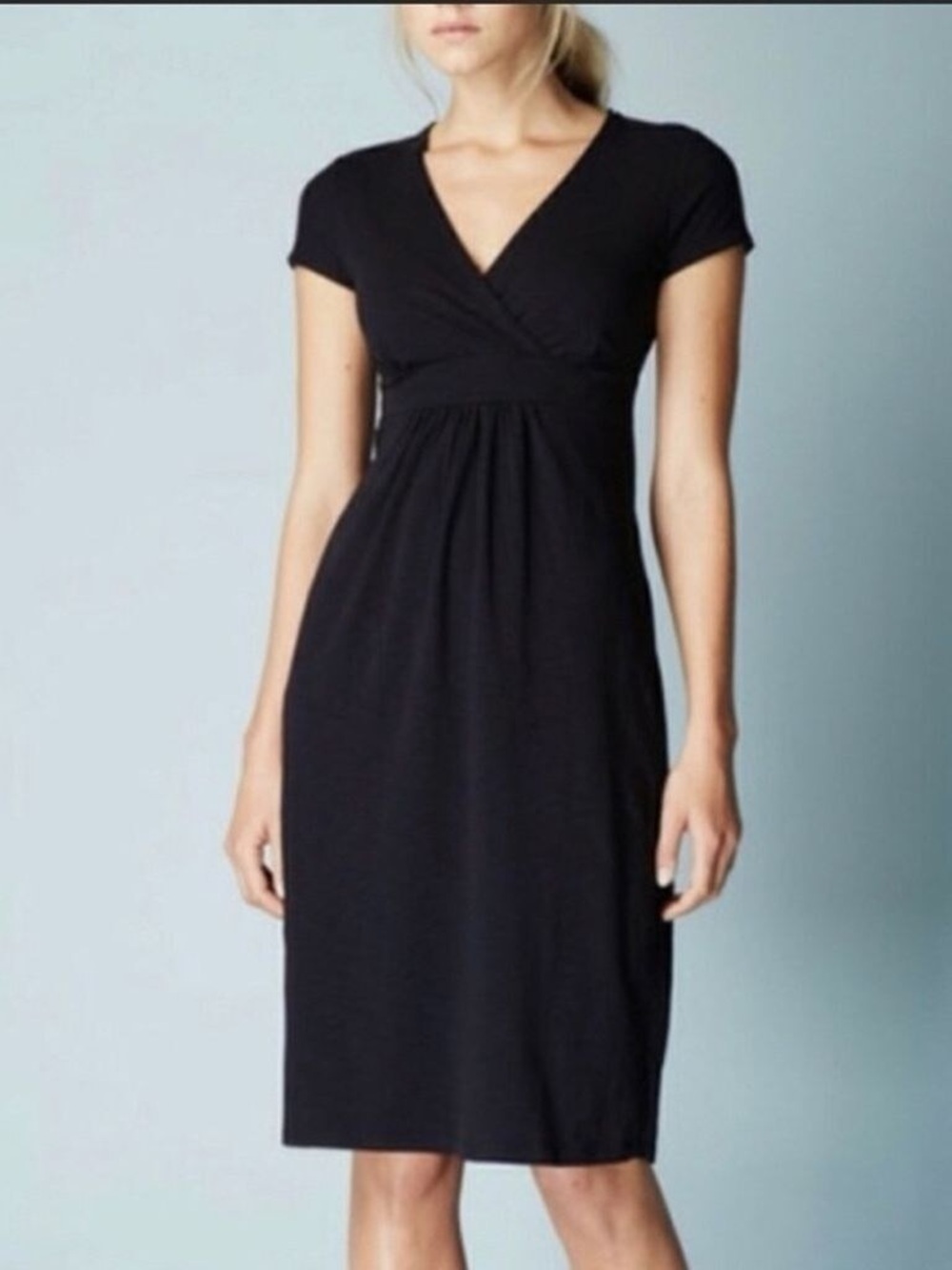Boden Crossover Top Jersey Black Dress